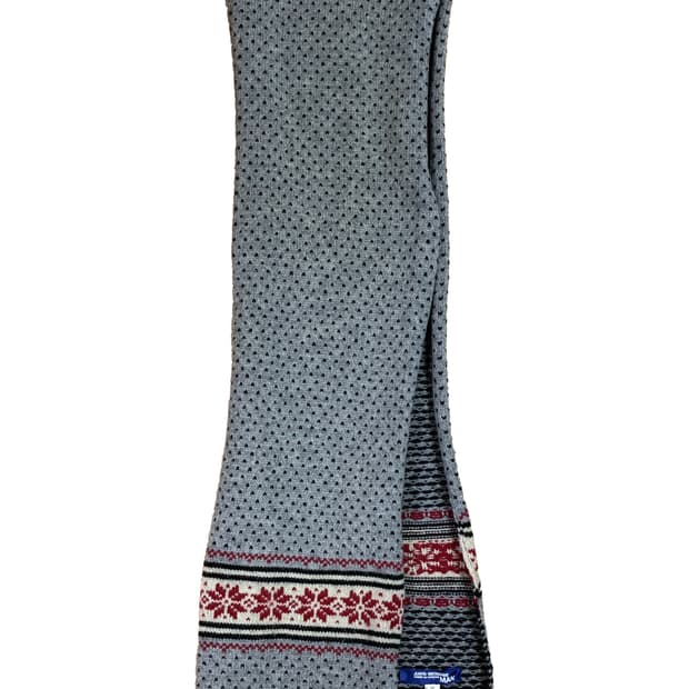 준야와타나베 fair isle knit muffler