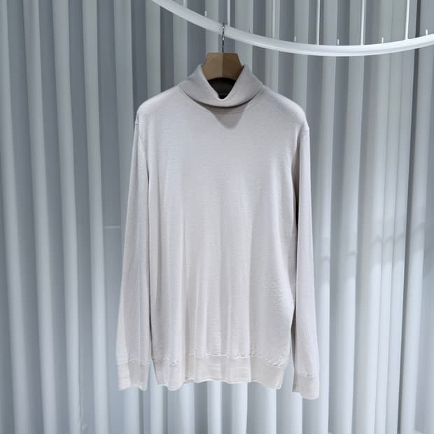 (A+/56) / 로로피아나 베이비 캐시미어 터틀넥 니트 그레이