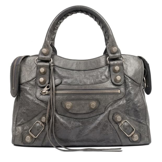 Balenciaga 발렌시아가 모터백 시티백 라이트 그레이 은장