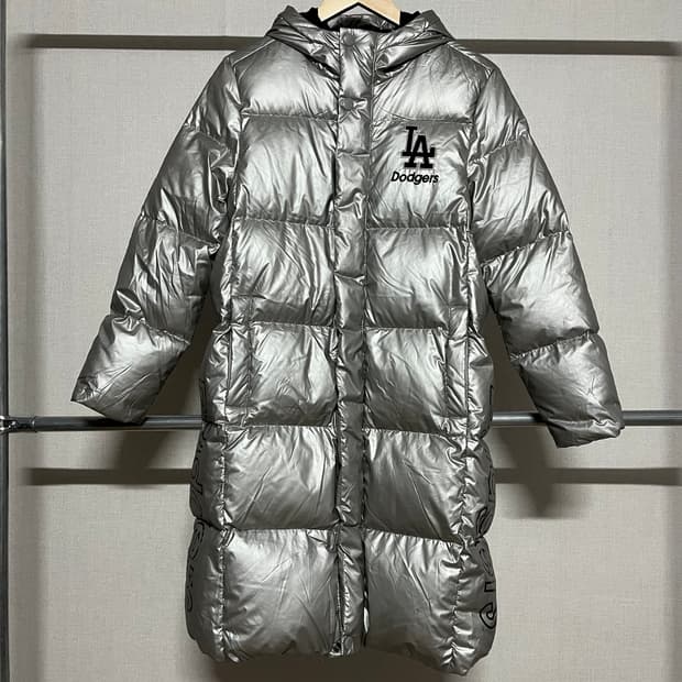 MLB 실버 롱패딩