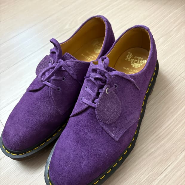 닥터마틴 1461 스웨이드 퍼플 (uk7)