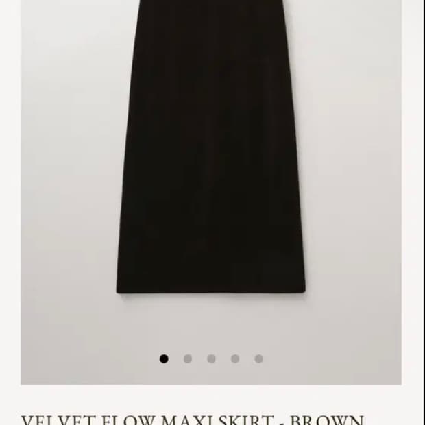 ged 게드 벨벳플로우맥시스커트 s사이즈