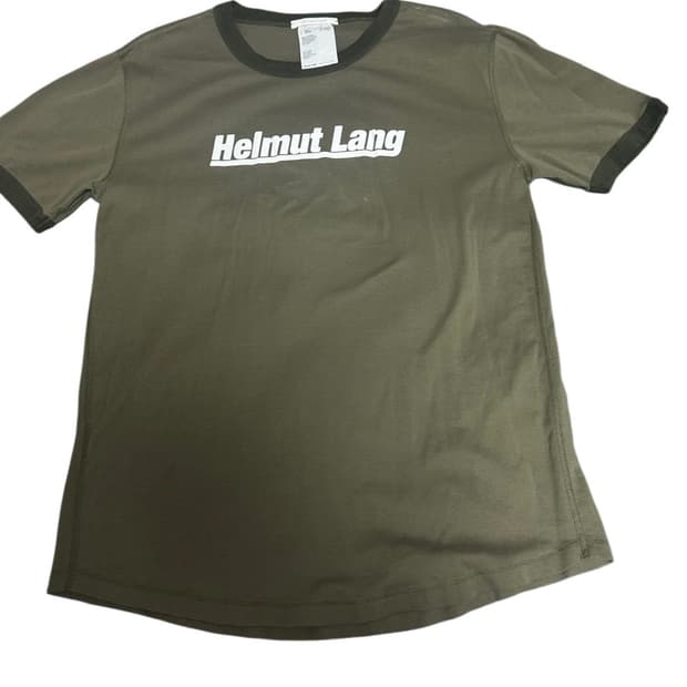Helmut Lang 헬무트 랭 Naval Green Base 티셔츠