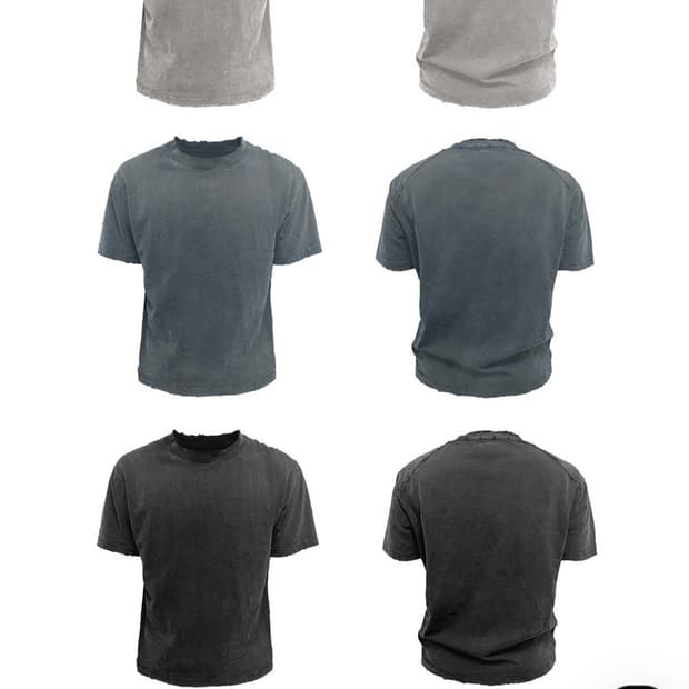 Washed Vintage Slimfit Tee (black)