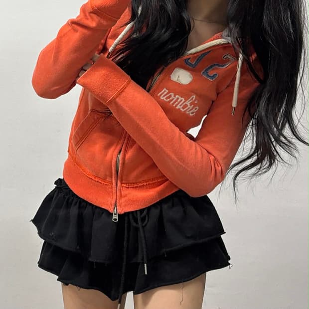 아베크롬비 y2k 여리핏 대대장 작사 후드집업 희귀져지(S)