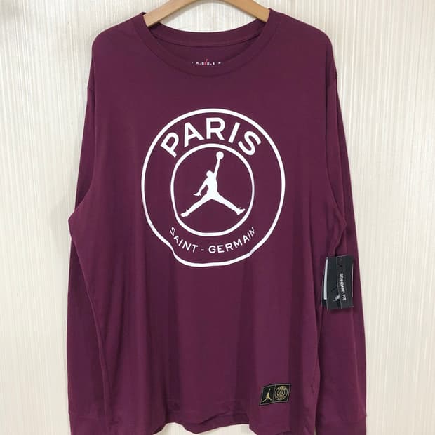 나이키조던X파리생제르맹 빅로고 롱슬리브티셔츠 XL(110)