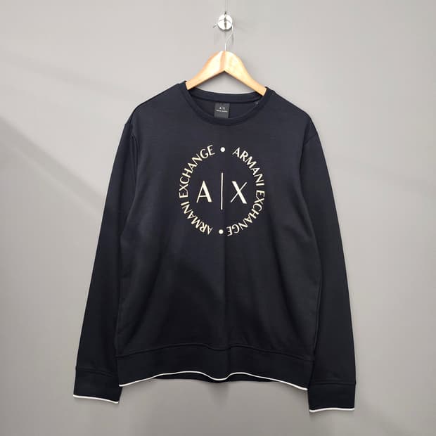 아르마니 익스체인지 맨투맨 네이비