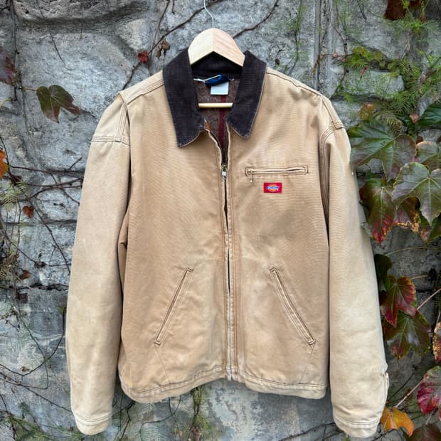 90s 디키즈 j01 디트로이트 워크 자켓 브라운 2xl