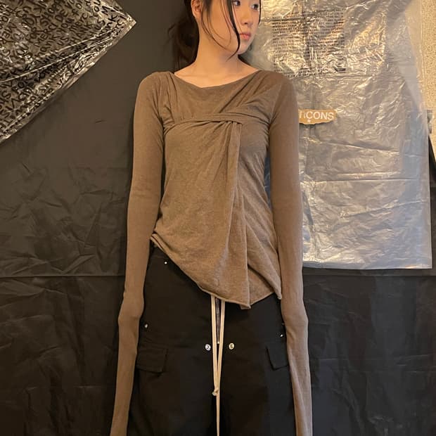 Rick Owens Lilies twisted drape long sle