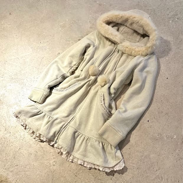 L'EST ROSE 투웨이 후드 원피스 집업