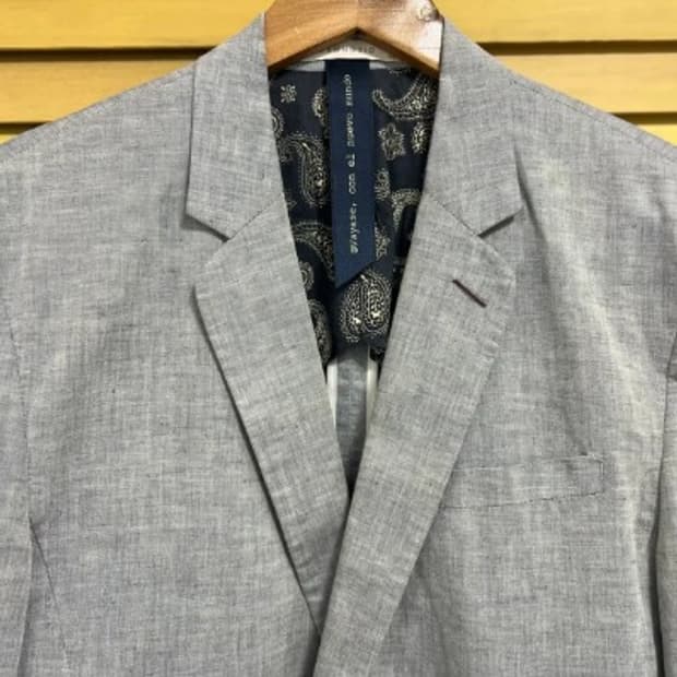 지오송지오 남성 그레이코튼린넨자켓 105