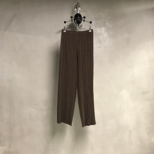 이세이 미야케 플리츠 팬츠 브라운 4(W)