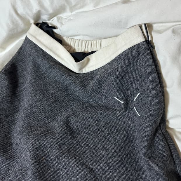 메종마르지엘라 모직 플레어 롱스커트 (착용샷o)