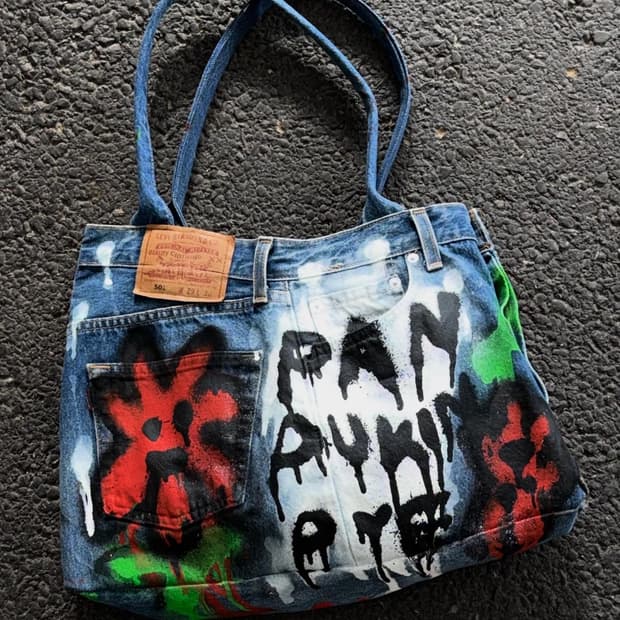 Levi's handmade vintage drawing tote bag