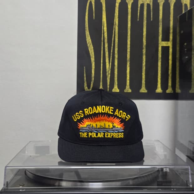 90’s Vintage USS ROANOKE (AOR-7) Cap 