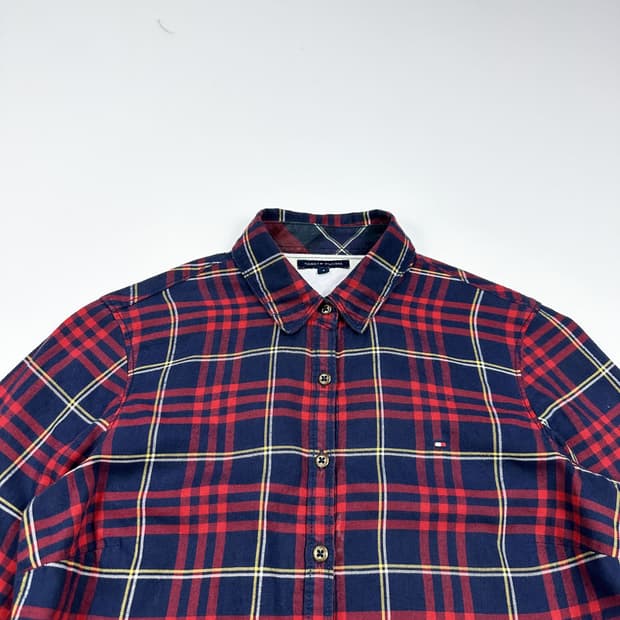 타미힐피거 플래그 타탄 체크셔츠 (XS 여성추천)