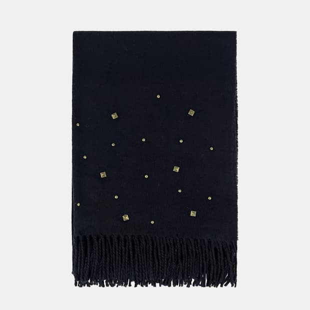 빈티지 스터드 포인트 머플러