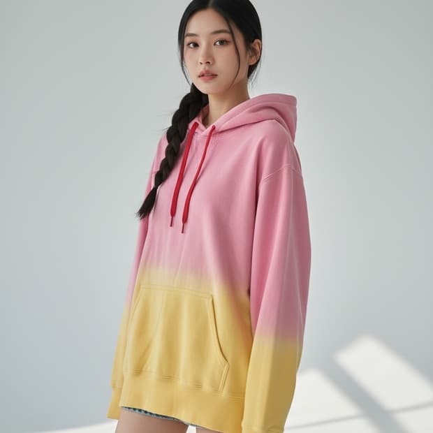 Zadig&Voltaire 그라디언트 자수 후드티 S