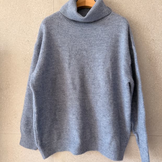 여성 긴팔 니트터틀넥 XL