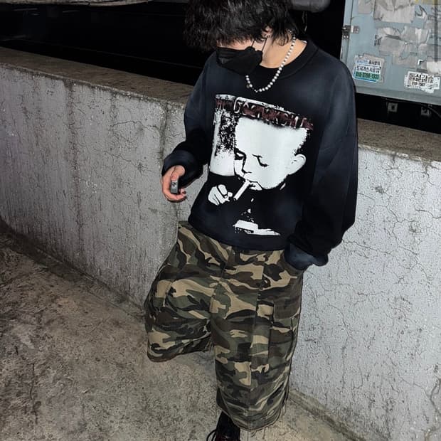 1) 프로젝트GR 3쿼터 컨버터블 카고 쇼츠 카모