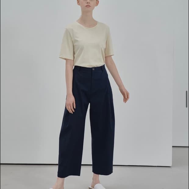 파사드패턴 코튼 팬츠