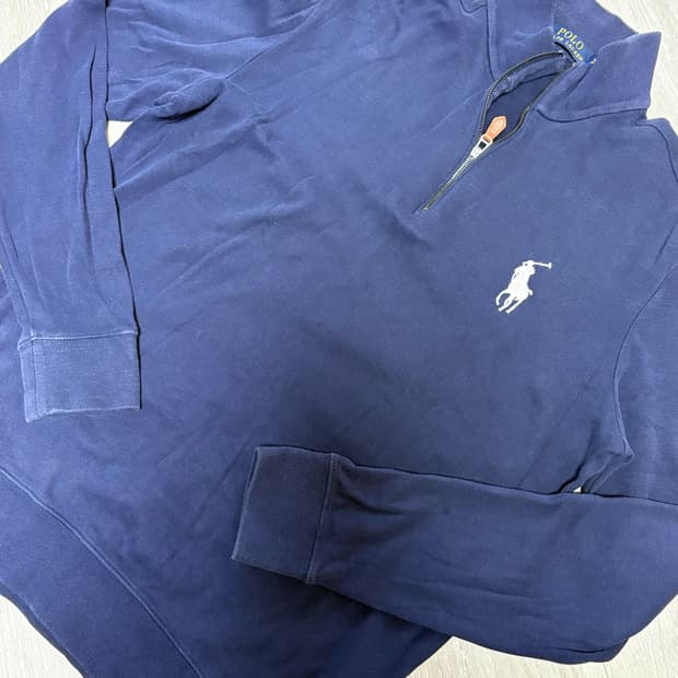 폴로 랄프로렌 네이비 빅포니 반집업