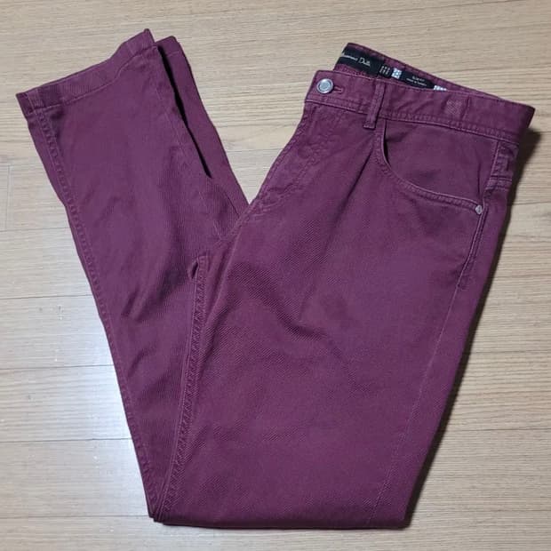 마시모두띠 남성 와인 코튼바지 38