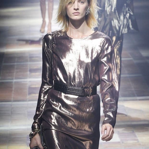 lanvin boutique 14ss puff silk top