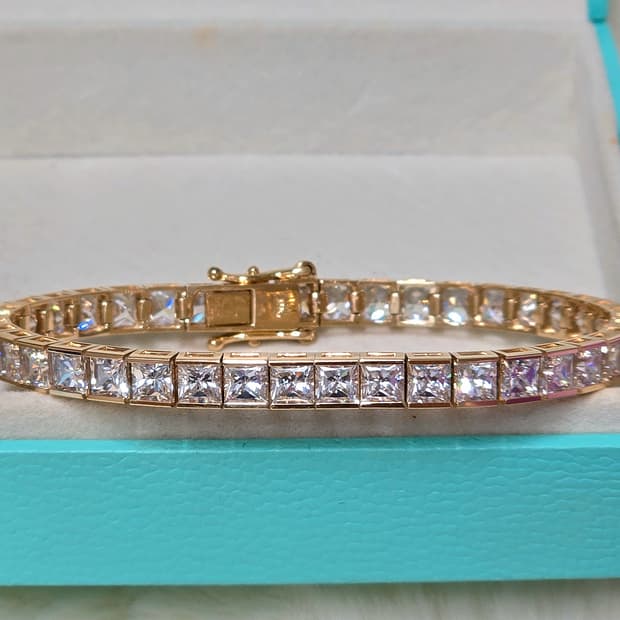 14k테니스팔찌 4mm 보증서포함