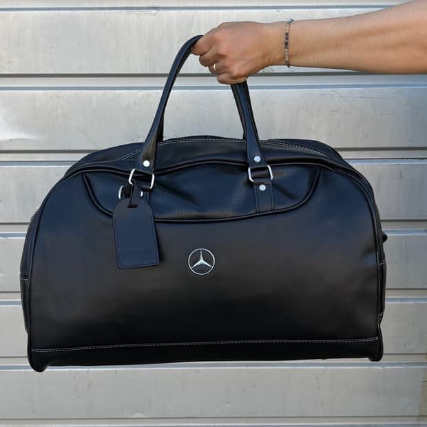 메르세데스 벤츠(Benz) 빈티지 레더 블랙 보스턴백