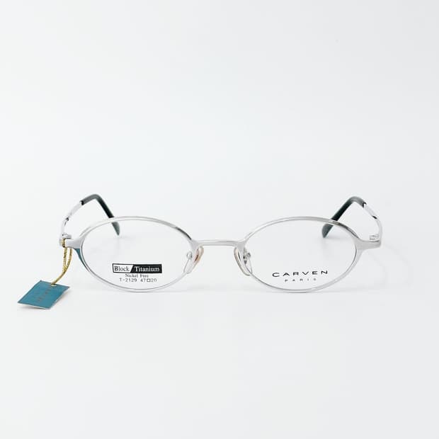 키지클럽 CARVEN 실버 라운드 데드스탁 빈티지안경