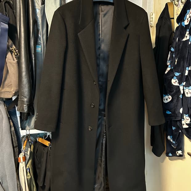 EQL 에센셜 싱글 코트 블랙 XL