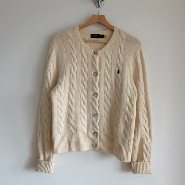 폴로 랄프로렌 울&캐시미어 가디건(큐알 인증)