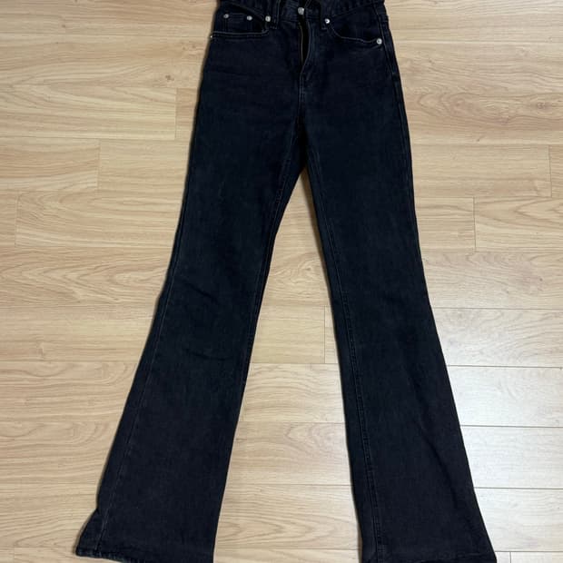 보헤미안 서울 블랙데님 부츠컷 s