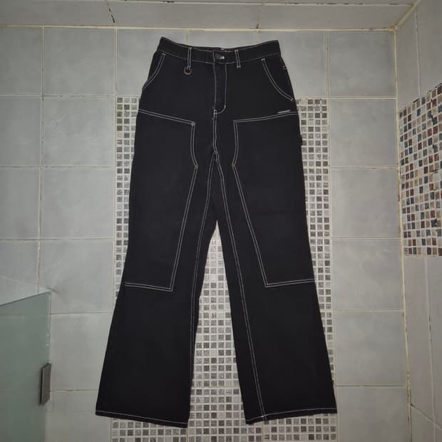 러닝하이 스티치 포인트 코튼 카펜터 팬츠