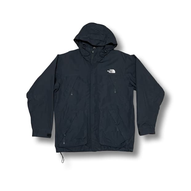 [L] 노스페이스 투웨이 블랙 후드 바람막이 자켓