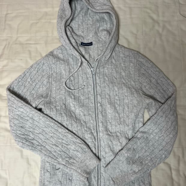 브랜디멜빌 니트 후드 집업