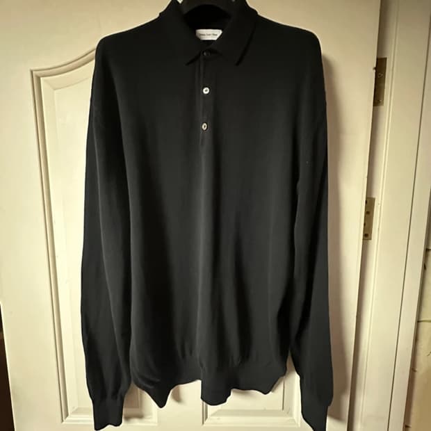 스테디에브리웨어 코튼 폴로니트 4 블랙 그레이