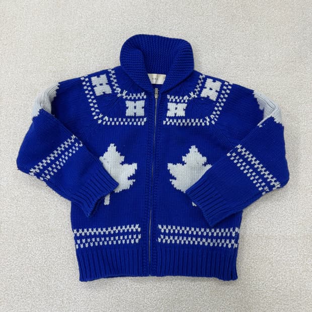 F 빈티지 코위찬 울 니트 집업 0126T1