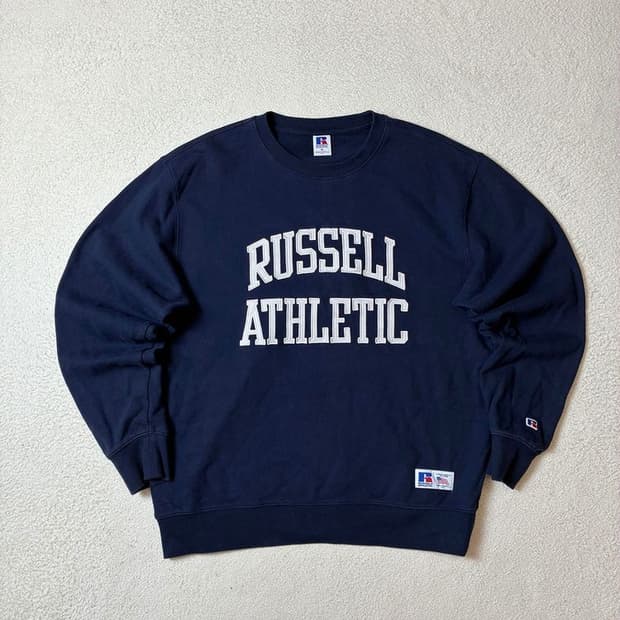 러셀 Russell 아치 로고 크루넥 맨투맨 PN7262