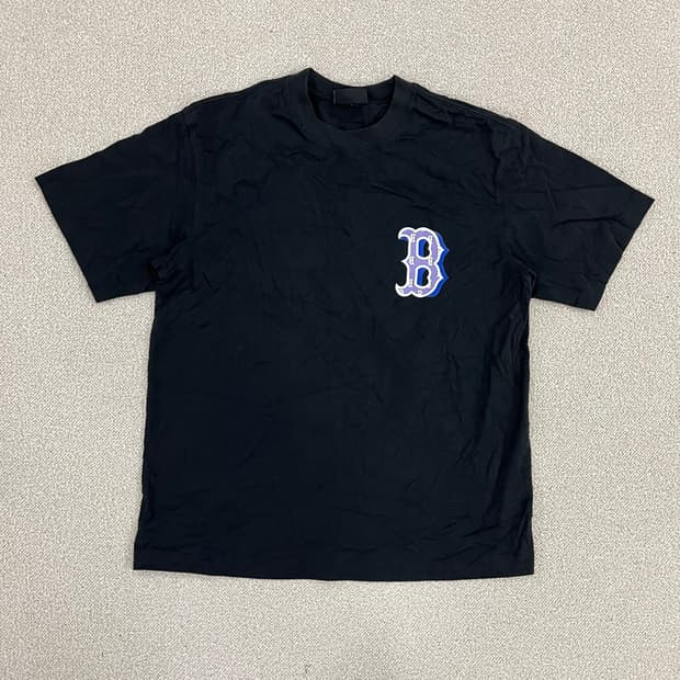 S MLB 백로고 반팔 티셔츠 0210M