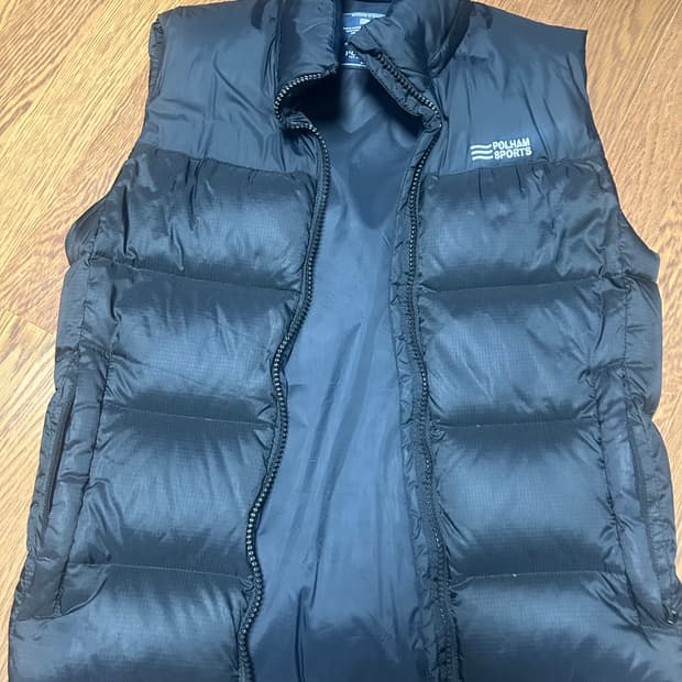 빈티지 폴햄 패딩조끼