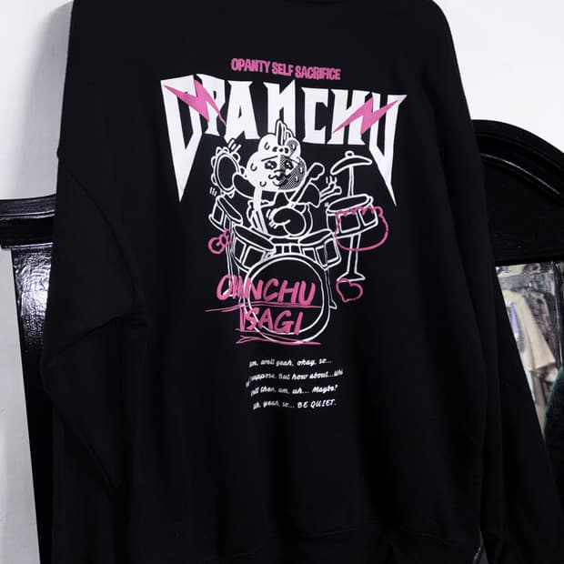 오빤쮸 우사기 맨투맨 티셔츠