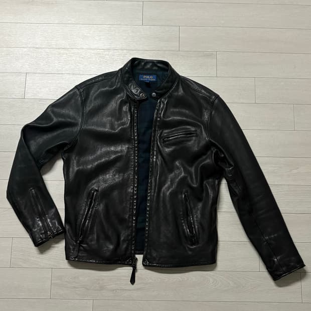 폴로 랄프 로렌 램스킨 카페레이서 레더 자켓 (M)