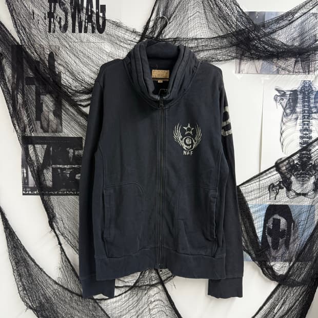 00s mood patch two way zip up