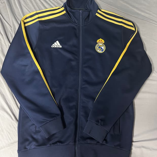 아디다스 레알 마드리드 남골 네이비 져지 트랙 자켓