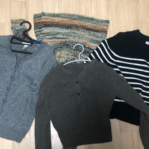 울 니트 가디건 4pc 일괄 5만원 ❄️