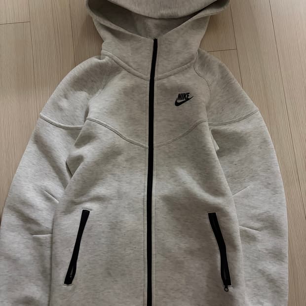 W 나이키 테크플리스 라이트그레이