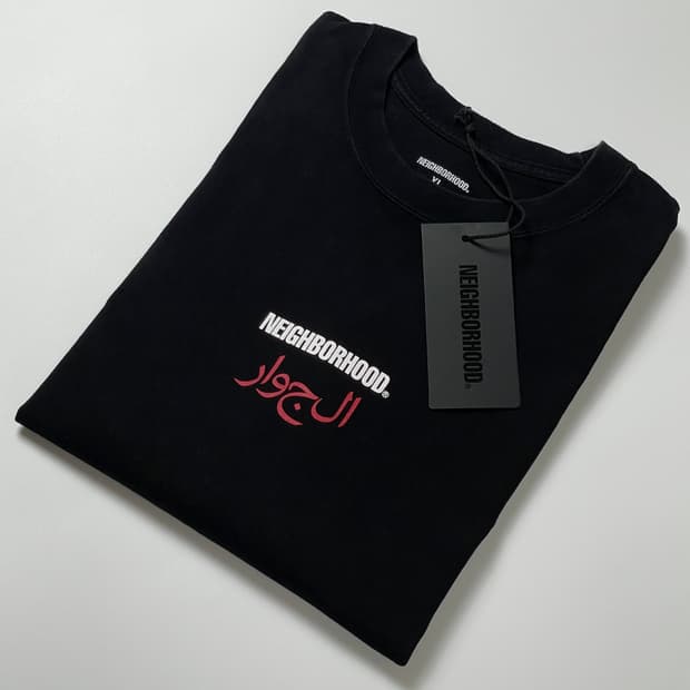 21SS 네이버후드 스컬 오버핏 반팔 티셔츠 XL