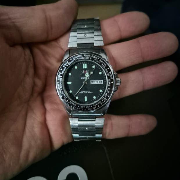 빈티지 오리엔트 킹다이버 월드타임